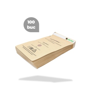 Set 100 pungi sterilizare 13x20cm, autosigilante din hartie pentru pupinel sau autoclav, Green Studio Pro