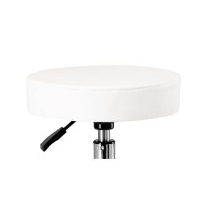 Scaun Cosmetica, Ergonomic, Reglabil, cu 5 Roti, Green Studio Pro, Alb - Img 2