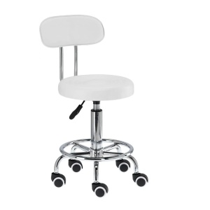 Set Pat Cosmetica + Lampa Led Semiluna + Scaun Cosmetica, Alb - Img 6