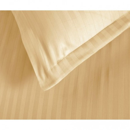 Cearceaf de pat cu elastic + doua fete perna, 180x200, culoare Crem - Img 2