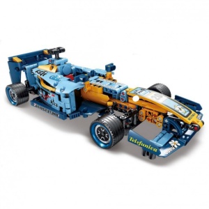 Set de constructie Blue Race Machine - pull back, 511 piese - Img 2