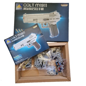 Set de constructie Pistol COLT M1911 - cu functie de tragere, 385 piese - Img 8