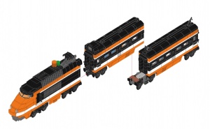 Trenulet electric pentru calatori ORLA din piese de constructie, 1287 piese - Img 2