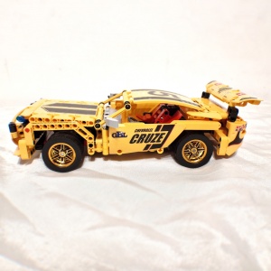 Set de constructie Yellow Race Machine - back pull, 354 piese - Img 7