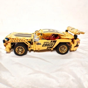 Set de constructie Yellow Race Machine - back pull, 354 piese - Img 7