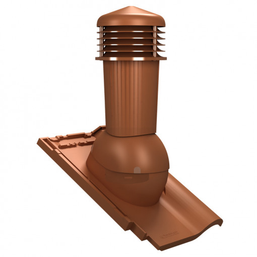 Coș aerisire cu eliminare condens Perfekta PLUS Ø125 creaton titania