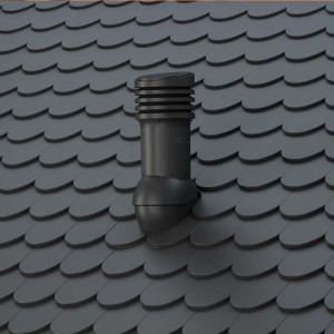 Coș aerisire cu eliminare condens Perfekta EVO Ø150 țiglă solzi - Img 6