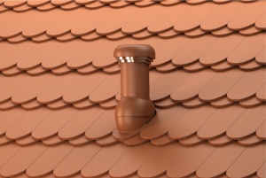 Coș de ventilare cu evacuare condens WiroVent® PRO Ø150 mm pentru Țiglă Ceramică Solzi - Img 2