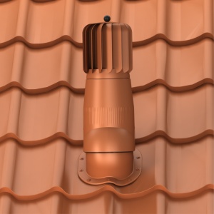 Coș de Ventilație Rotativ Wirplas Turbowent EVO Ø150 țiglă metalică AL vopsit - Img 5