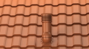 Coș Ventilație Izolat Wirplas Perfekta EVO Ø150 țiglă metalică - Img 3