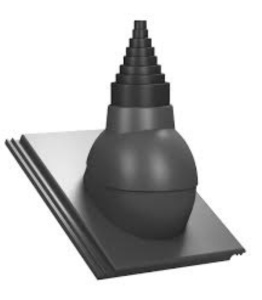Element trecere antena Acoperiș țiglă Bramac Diametru Reglabil Ø19-90 mm - Img 2