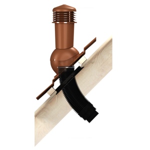 montaj racord flexibil cos ventilare acoperis 125 mm