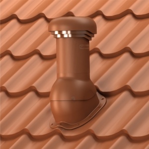 Coș de ventilare Profil P cu evacuare condens PRO Ø150 mm pentru Țiglă Metalică