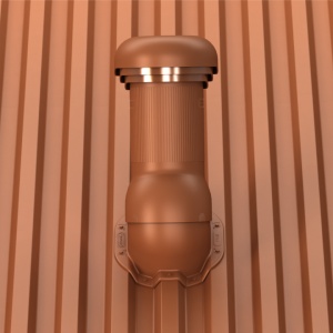 Coș de ventilare tablă cutata H35 cu evacuare condens WiroVent® PRO Ø150 mm - Img 5