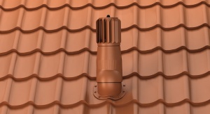 Coș de Ventilație Rotativ Wirplas Turbowent EVO Ø150 țiglă metalică AL vopsit - Img 3