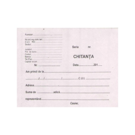 Chitantier A6 autocopiativ, 3 exemplare, 150 file