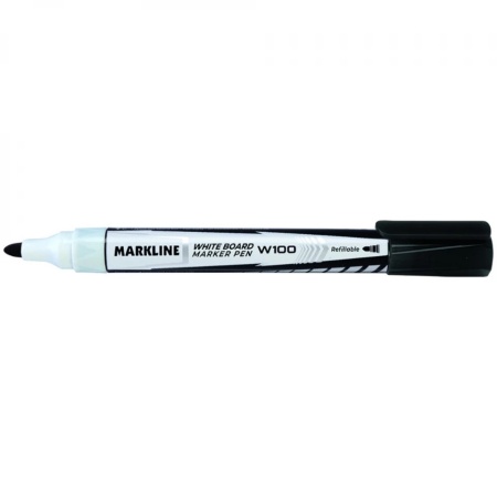 Marker whiteboard markline, negru MW100BLK – Linc