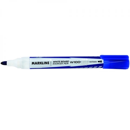 Marker whiteboard markline, albastru MW100BLU – Linc