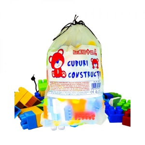 Cuburi constructii ambalaj mare, 320 piese/570g - ROBENTOYS - Img 2