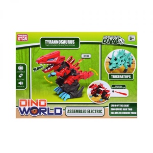 Cuburi constructii Robozaur, cu baterii - T-REX (Tyrannosaurus rex) - Img 3