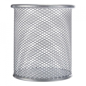 Suport birou MESH, rotund, argintiu - OFFISHOP - Img 2