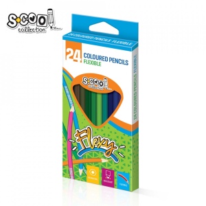 Creioane color, flexibile, 24 culori/set - S-COOL - Img 5