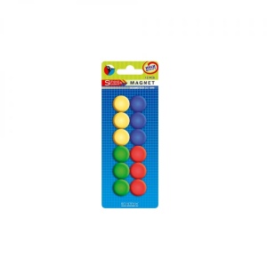 Magneti color, 22 mm, 12 buc/set - STARPAK - Img 2