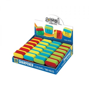 Ascutitoare dubla, cu container, 24 buc/display - S-COOL - Img 2