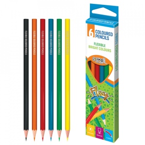 Creioane color, flexibile, 6 culori/set - S-COOL - Img 3