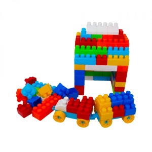 Cuburi constructii in rucsac, 320 piese/570g - ROBENTOYS - Img 9