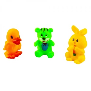 Jucarie chitaitoare - animale, 3buc/set - Img 3