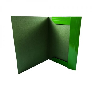 Mapa F4 cu elastic, carton, 600g/mp, verde - OFFISHOP - Img 3