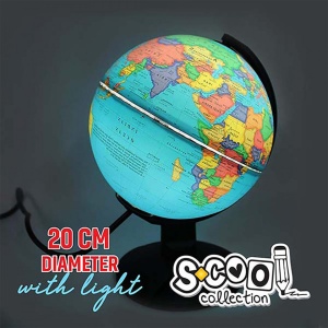 Glob pamantesc cu lumina, 20 cm - S-COOL - Img 2