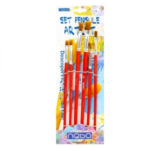 Pensule varf tesit, 6 buc/set - NEBO - Img 3