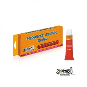 Tempera rosie, 16 ml, 10 culori/set - S-COOL - Img 2