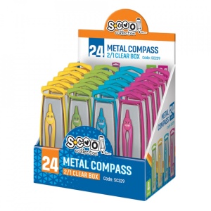Compas neon + rezerva mina, 24 buc/display - S-COOL - Img 1