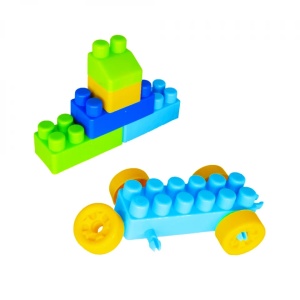 Cuburi constructii ambalaj mare, 320 piese/570g - ROBENTOYS - Img 4
