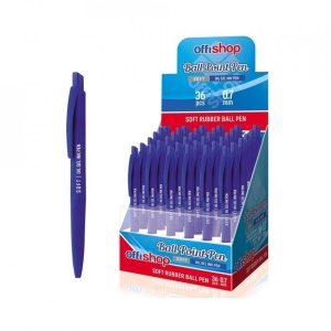 Pix cu gel/mecanism, Soft, mina albastra, 36 buc/display - OFFISHOP - Img 1