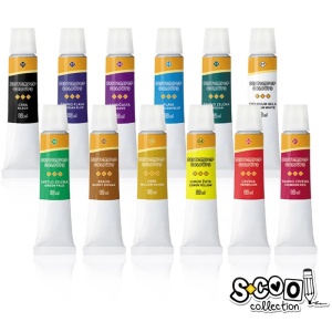 Tempera, 12 ml, 12 culori/set - S-COOL - Img 3