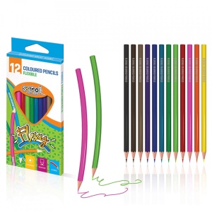 Creioane color, flexibile, 12 culori/set - S-COOL - Img 4