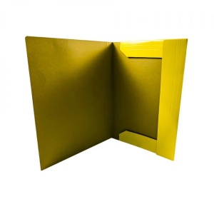 Mapa F4 cu elastic, carton, 600g/mp, galbena - OFFISHOP - Img 3