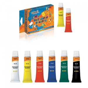 Tempera 16 ml, 6 culori/set - S-COOL - Img 3