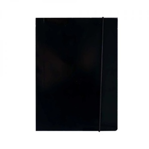 Mapa F4 cu elastic, carton, 600g/mp, neagra - OFFISHOP - Img 2