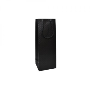 Punga cadou unicolora, premium, pentru sticle 36x12x9,6 cm - Img 2