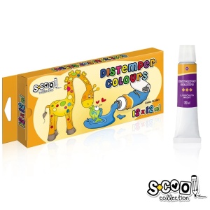 Tempera, 12 ml, 12 culori/set - S-COOL - Img 2