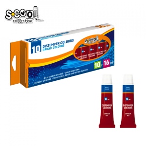 Tempera rosu aprins, 16 ml, 10 buc/set - S-COOL - Img 1