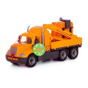 Camion-macara + palet cuburi - Mike, 53x19x26 cm, Wader - Img 5