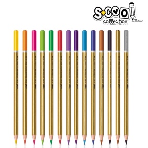 Creioane color,auriu,argintiu, 14 culori/set - S-COOL - Img 3