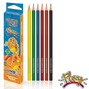 Creioane color, flexibile, 6 culori/set - S-COOL - Img 2