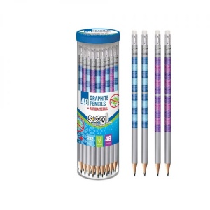 Creion grafit antibacterial, HB, tabla inmultirii - S-COOL - Img 2